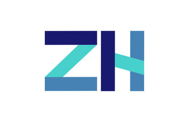 ZH Ribbon Letter Logo 