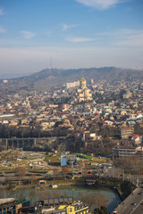 Tbilisi's downtown in winter time