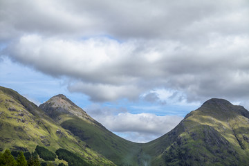 Highland hills in Glen Etive