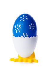 easter eggs isolated on white