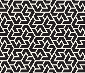 Vector seamless pattern. Modern stylish abstract texture. Repeating geometric tiles