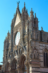 Obraz premium Siena Cathedral facade, Tuscany, Italy