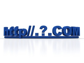 3d rendering https WWW sign with shield