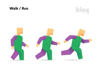 Personaggio stilizzato per animazione grafica