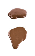 Puddle of paint isolated