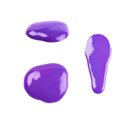 Puddle of paint isolated