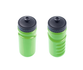 Plastic sport water bottle isolated