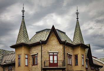 Fototapeta na wymiar Gothic revival architecture