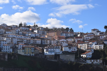 Fototapeta na wymiar Panorámica de Lastres, Asturias (2)