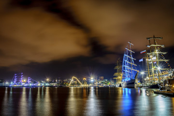 Fototapeta premium Sailing illumination