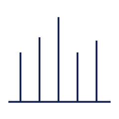 Chart Flat minimal icon vector