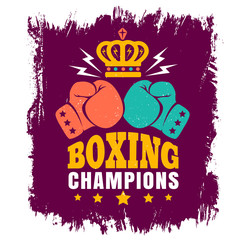 vintage poster for boxing