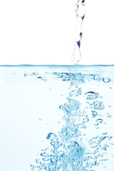 水中の泡をマクロ撮影