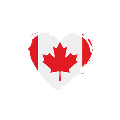 Canada flag, vector illustration