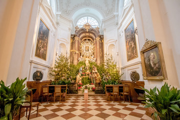 Obraz premium Kapuzinerkirche am Neuen Markt in Wien Österreich