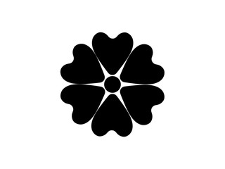 Fototapeta na wymiar Design icons vector illustration of a flower (chamomile). 