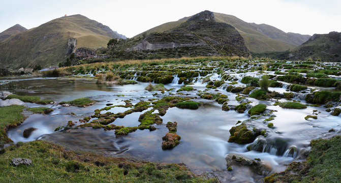Clear waters of Ca&ntilde;ete river near Vilca villag, Peru