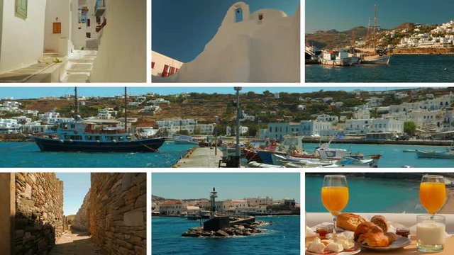 The Mykonos Collection - A video postcard of some of the most famous landmarks in the island of Mykonos, Greece, including the famous cycladic church of Panagia Paraportiani
