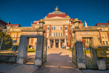 Obraz premium Wilhelm-Exner-Haus in Wien, Österreich
