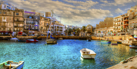 Beautiful Malta,buildings and boats