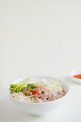 A bowl of traditional Vietnamese Pho noodle