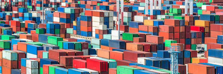 Containerhafen Panorama Hintergrund