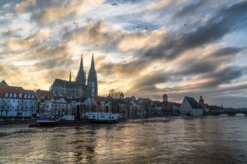 Obraz premium Regensburg, Oberpfalz, Bayern