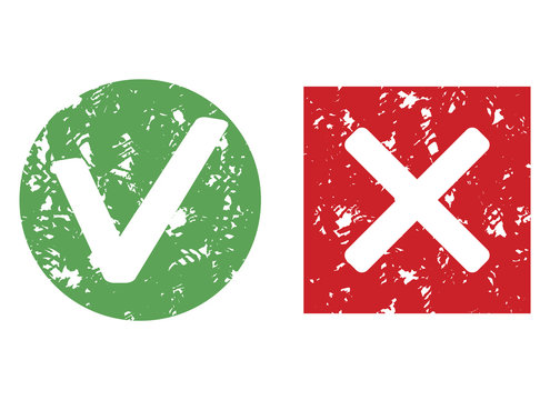 Mark Stamp Imprint Approve And Reject Vector Seal