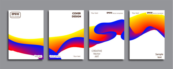 Creative colored cover. Cover design.