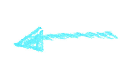 Hand drawn arrow symbol isolated