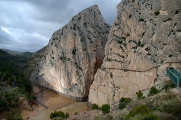 beautiful rocky region around el Chorro in Andalusia