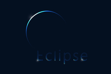 Fototapeta premium Lunar eclipse web banner