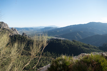 beautiful rocky region around el Chorro in Andalusia