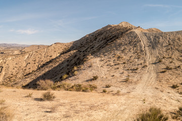 Wanderweg auf dem Bergkamm - Fort Bravo - Andalusien