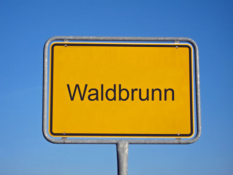 ortseingangsschild waldbrunn