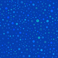 Naklejka na ściany i meble Watercolor confetti seamless pattern. Hand painted incredible circles. Watercolor confetti circles. Indigo scattered circles pattern. 192.