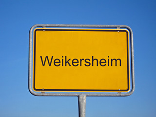 ortseingangsschild weikersheim