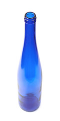 Colored glass bottle isolated