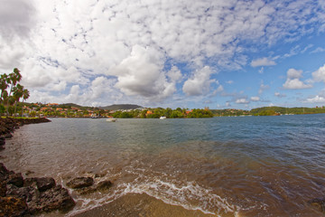 Les Trois Ilets caribbean village on the sea - Martinique - FWI