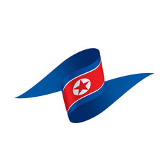 North Korea flag, vector illustration