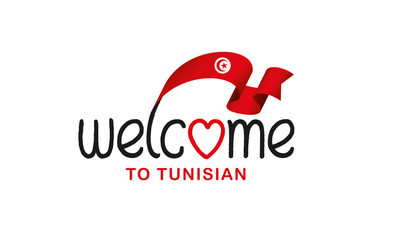 Tunisian flag background