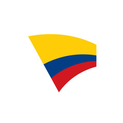 Colombia flag, vector illustration