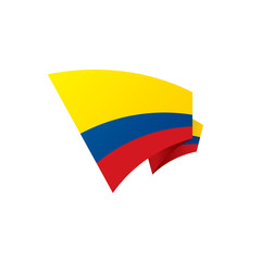 Colombia flag, vector illustration