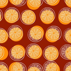 Obraz premium pattern orange color background