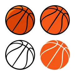 Deurstickers Bol Basketbal 003