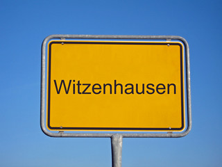 ortseingangsschild witzenhausen