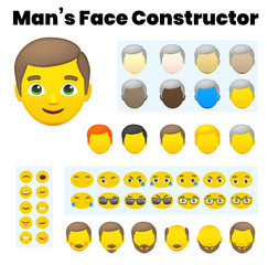 Man's Emoji Character Constructor