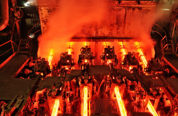 metallurgical plant continuous casting machine