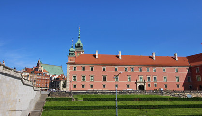 Fototapeta na wymiar Plaza del Castillo, Varsovia, Polonia