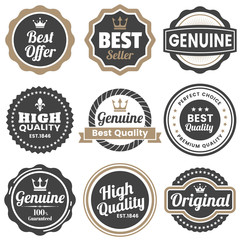 Vintage Retro Vector Logo for banner